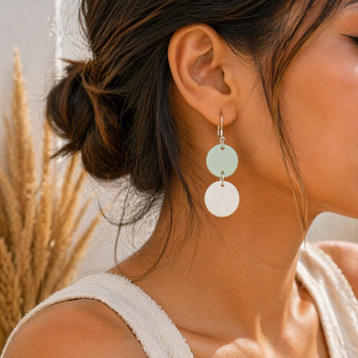 Pastel Duo Clay Earrings